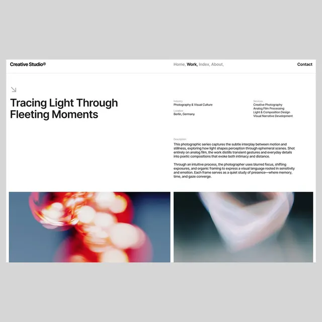 Minimal editorial editorial spread, minimal, editorial, light