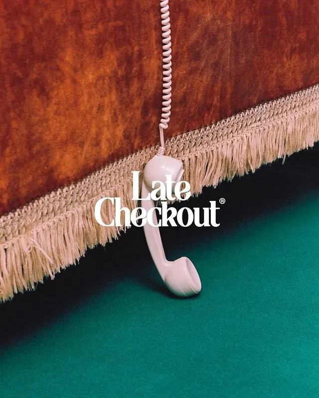 Late Checkout Typography and Texture
