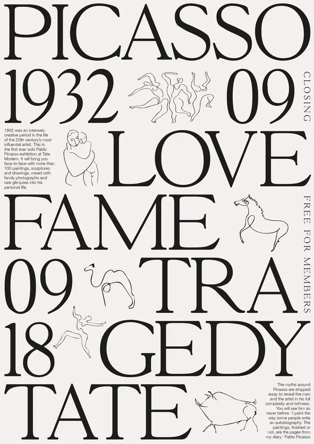 Picasso Typography Poster