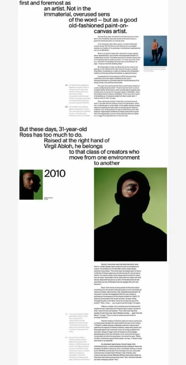 Minimal editorial editorial spread, minimal, editorial, dark