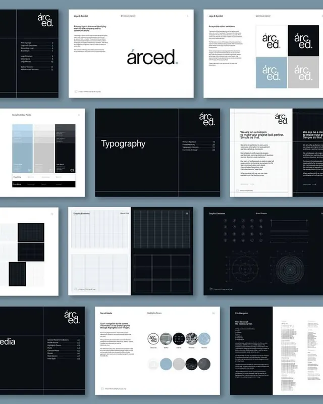 Minimal corporate-clean type specimen, minimal, corporate-clean, dark