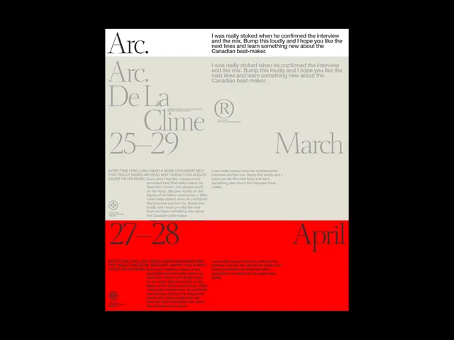 Editorial type specimen, editorial, dark