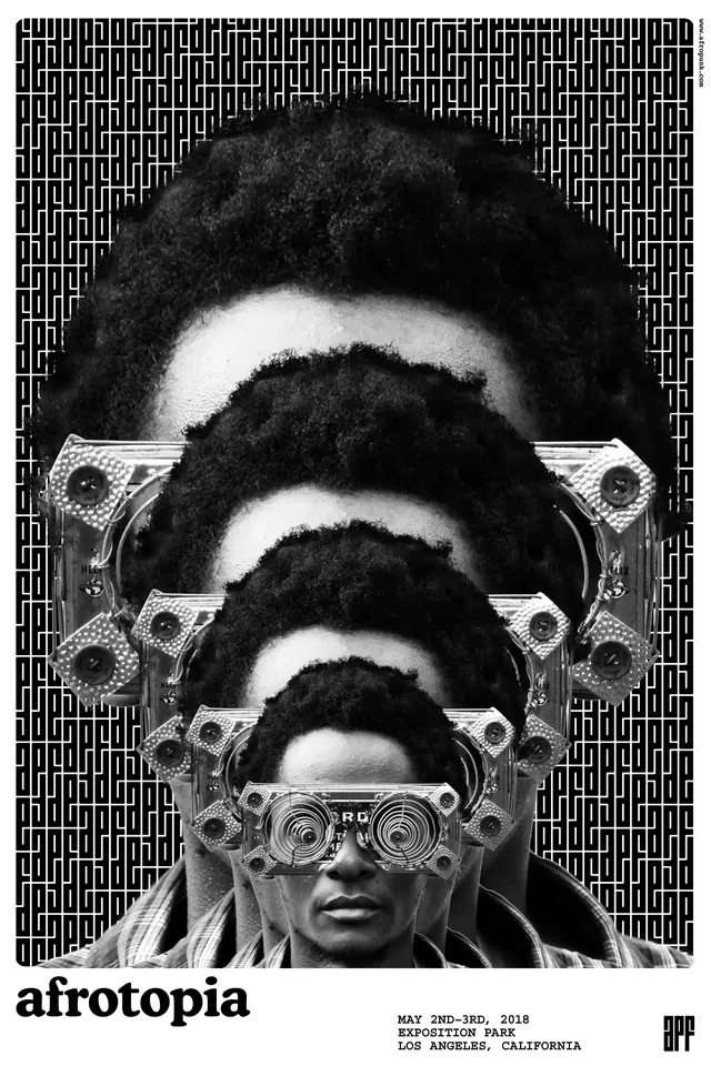 Afrotopia Poster Design, brutalist, monochrome, monochrome
