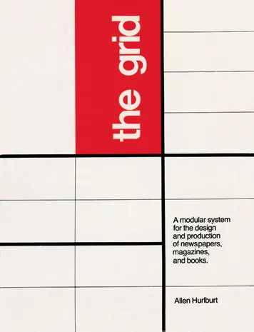 The Grid Book Cover, minimal, swiss, high-contrast