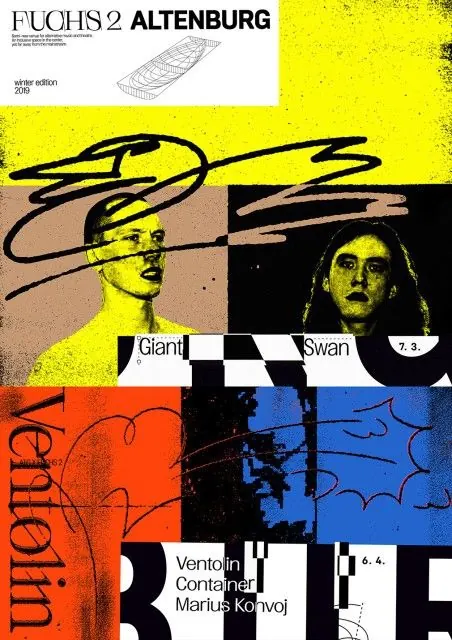 Editorial brutalist poster, editorial, brutalist, dark
