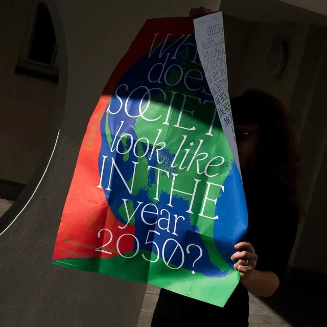 Futuristic Typography Poster