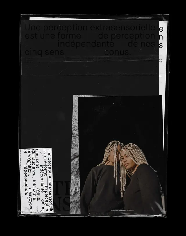 Abstract Editorial Collage, brutalist, maximalist, monochrome