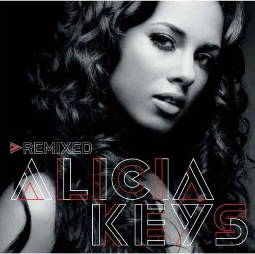 Alicia Keys Remixed Cover Art, monochrome, editorial, monochrome