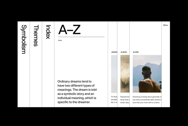 A-Z Dictionary Layout