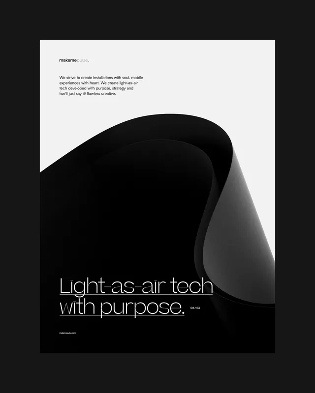 Abstract Fluidity Design, minimal, 3d-render, dark
