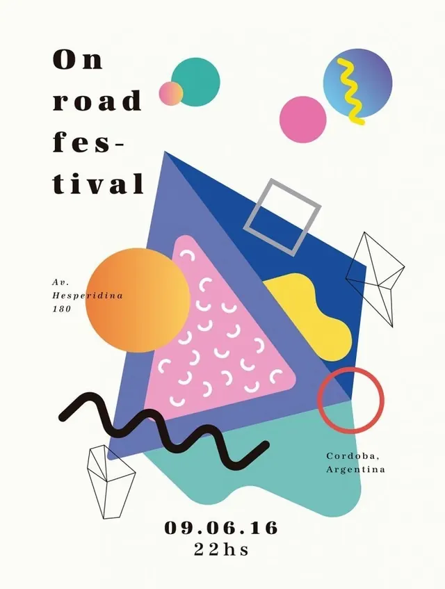 On Road Festival Poster