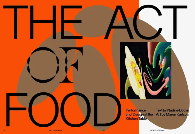 The Act of Food Editorial Layout
