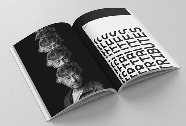 Monochrome Editorial Spread