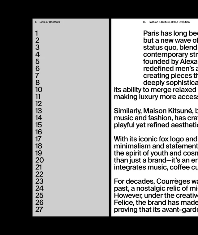 Editorial Typography Layout