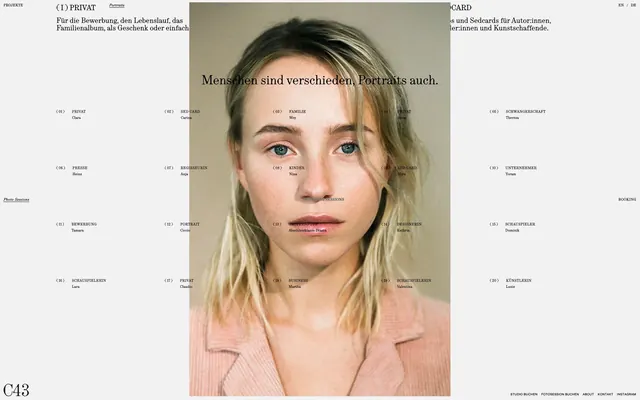 Editorial Portrait Layout