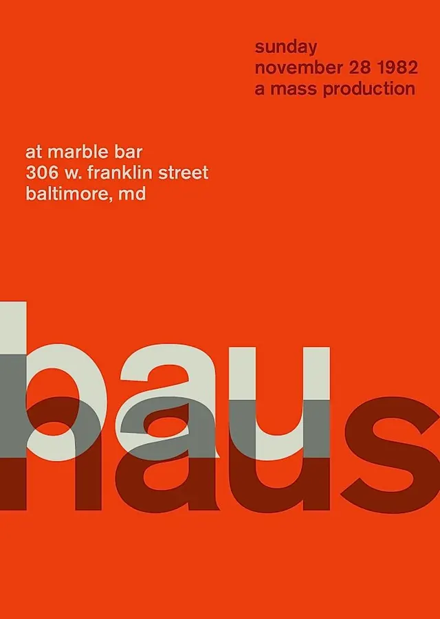 Bauhaus Typography Poster