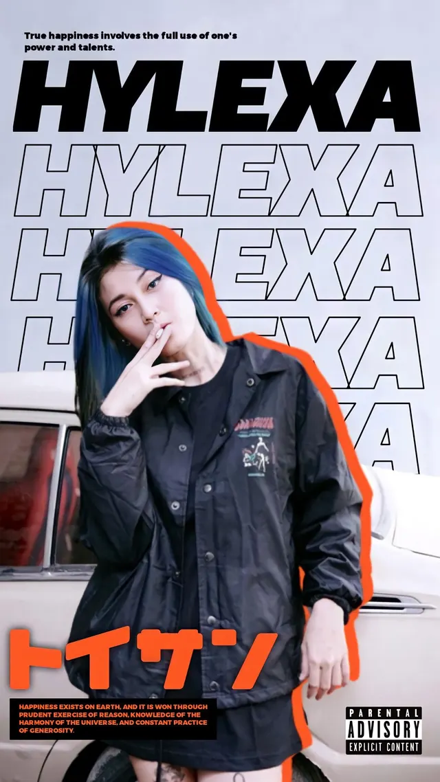 @hylexa_, editorial, maximalist, dark