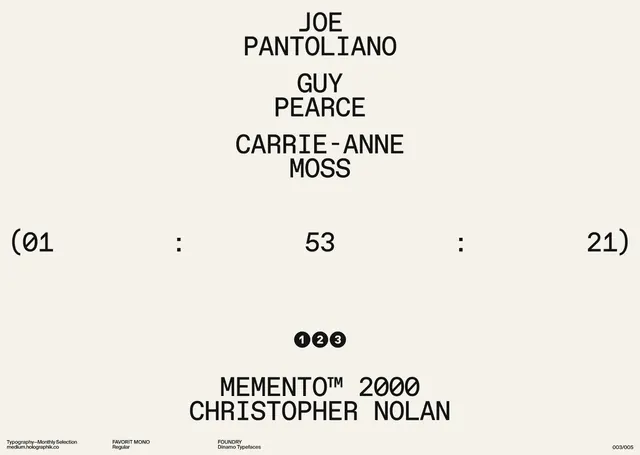 Minimal editorial type specimen, minimal, editorial, light