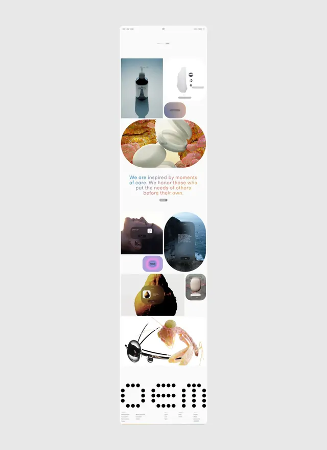 Minimal organic editorial spread, minimal, organic, light
