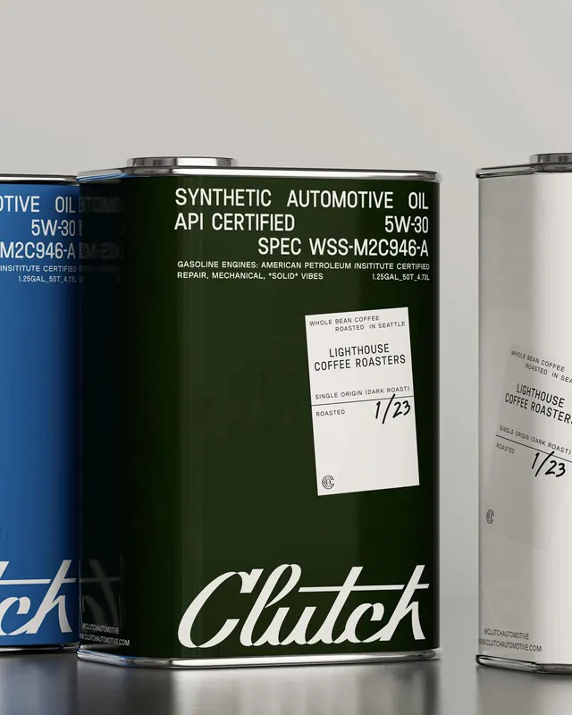 Clutch Synthetic Automotive Oil Packaging