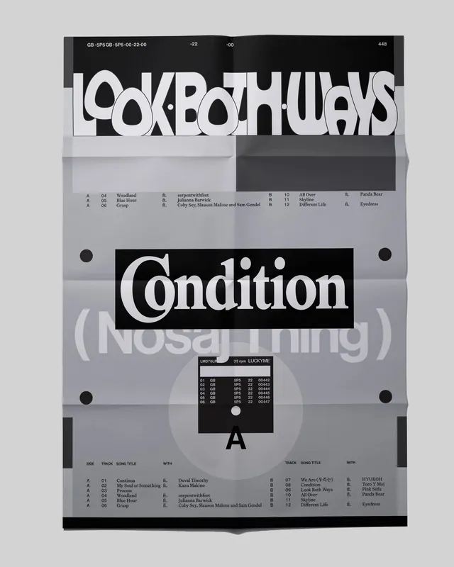 Condition Nothingness Poster, brutalist, neo-brutalist, monochrome