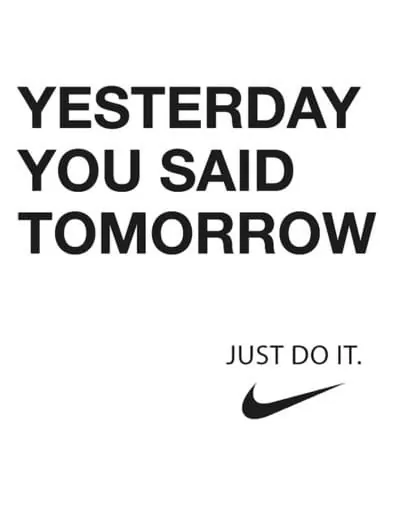 Nike Just Do It Typography Poster