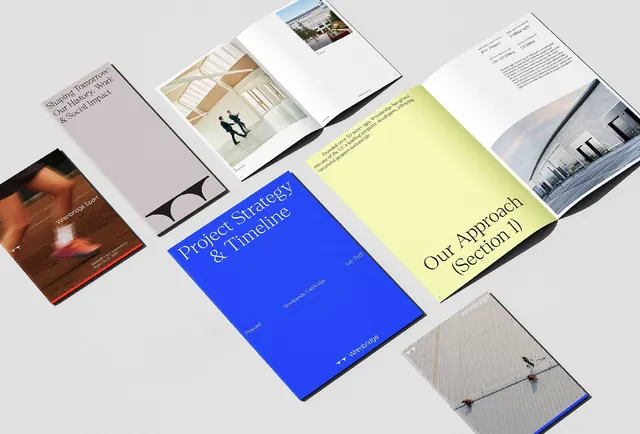 Corporate-clean minimal editorial spread, corporate-clean, minimal, light