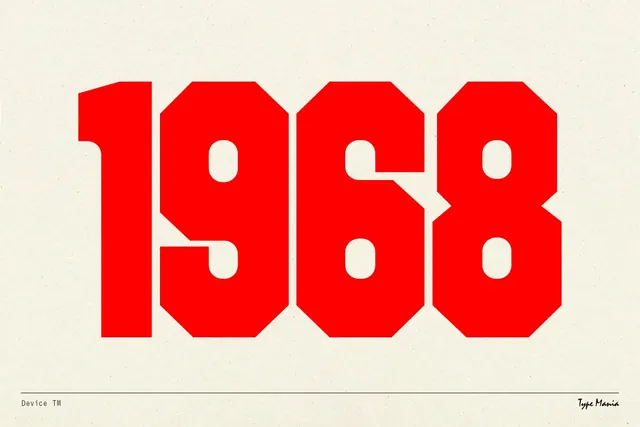 Geometric retro type specimen, geometric, retro, light