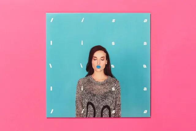 Iisa Portrait with Lettering, photographic, minimal, vibrant