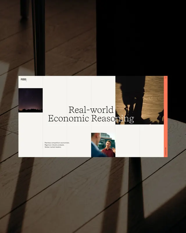 Minimal corporate-clean editorial spread, minimal, corporate-clean, dark