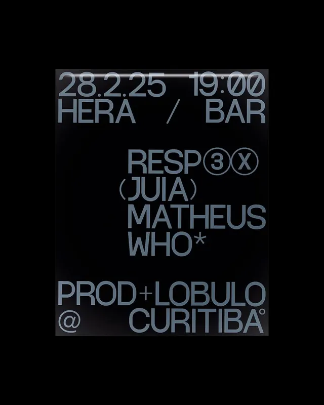 Event Poster Typography, brutalist, technical, high-contrast