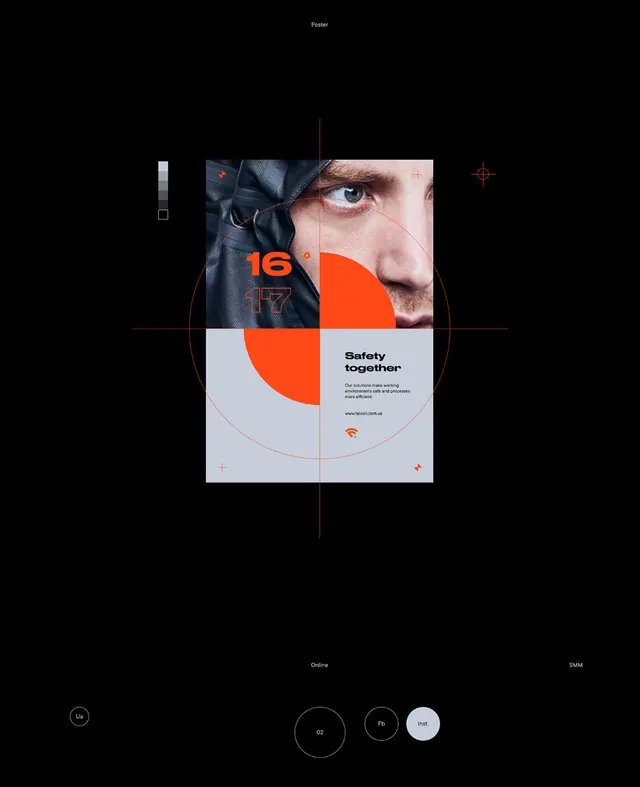 Editorial minimal poster, editorial, minimal, dark