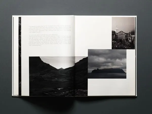 Editorial Layout with Landscape Photography