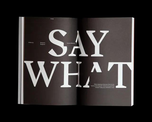 Say What Editorial Spread