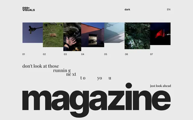Minimal editorial type specimen, minimal, editorial, dark