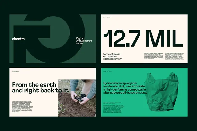 Corporate-clean minimal editorial spread, corporate-clean, minimal, dark