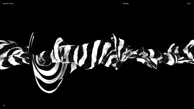 Black Flag Voices experimental typography, editorial, experimental, dark