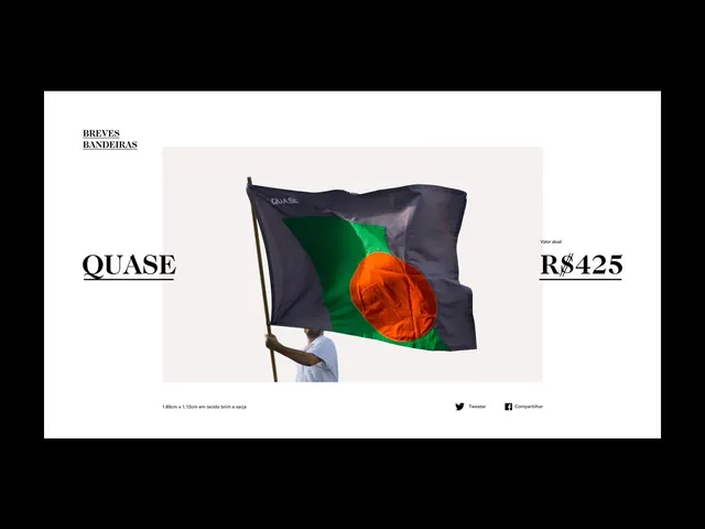 Quase flag proposal with geometric composition, geometric, minimalist, dark