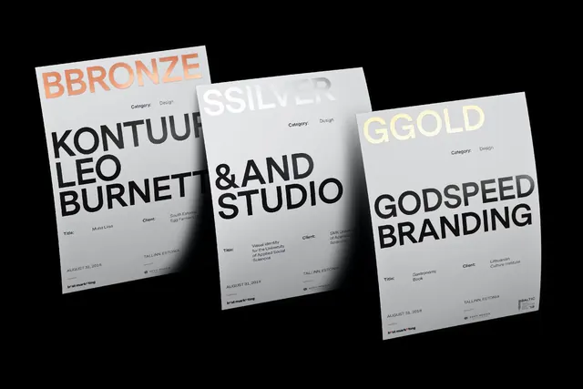 Award-winning design case studies portfolio presentation, editorial, minimalist, monochrome