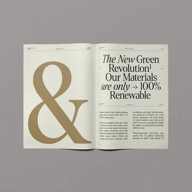 Minimal editorial type specimen, minimal, editorial, dark