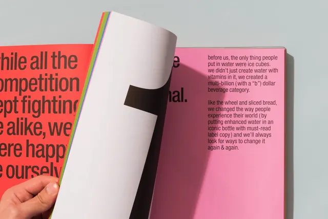 Editorial Layout with Bold Typography