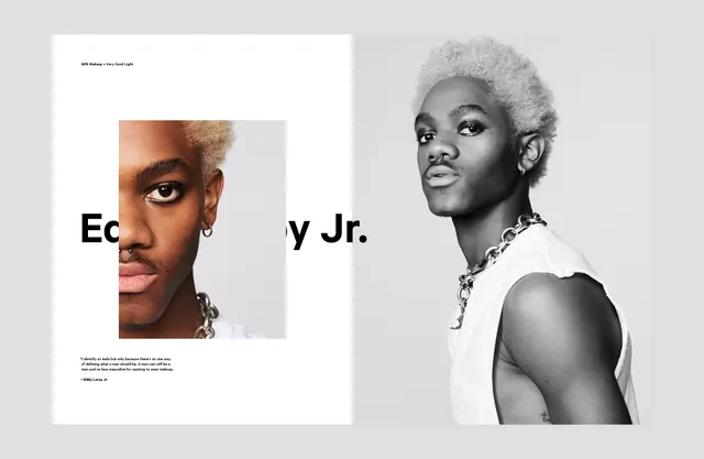 Editorial Portrait Layout