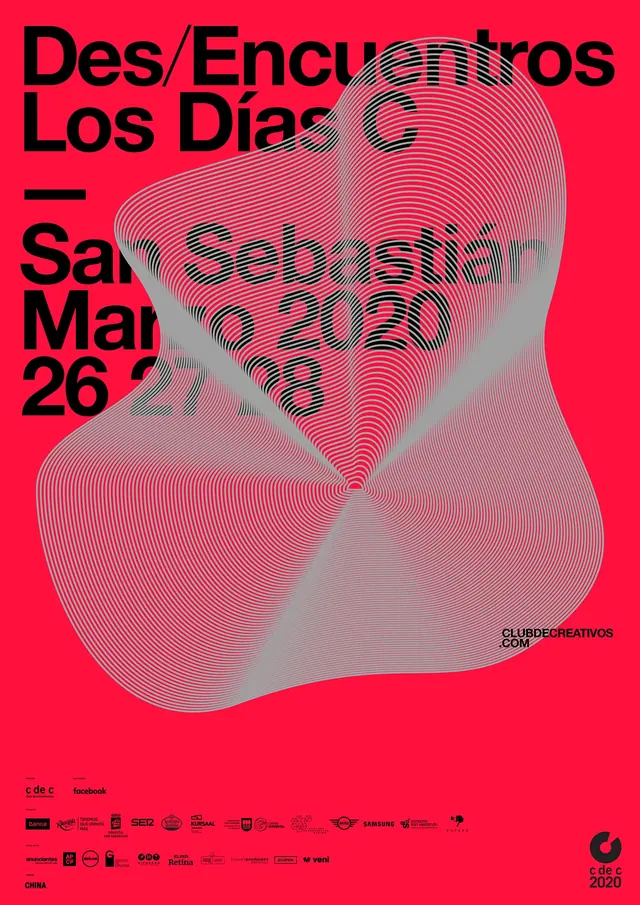 Des/Encuentros Los Días C Poster, brutalist, maximalist, vibrant