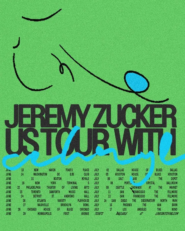 Jeremy Zucker US Tour Poster