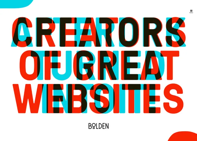 Creators of Great Websites, neo-brutalist, maximalist, vibrant