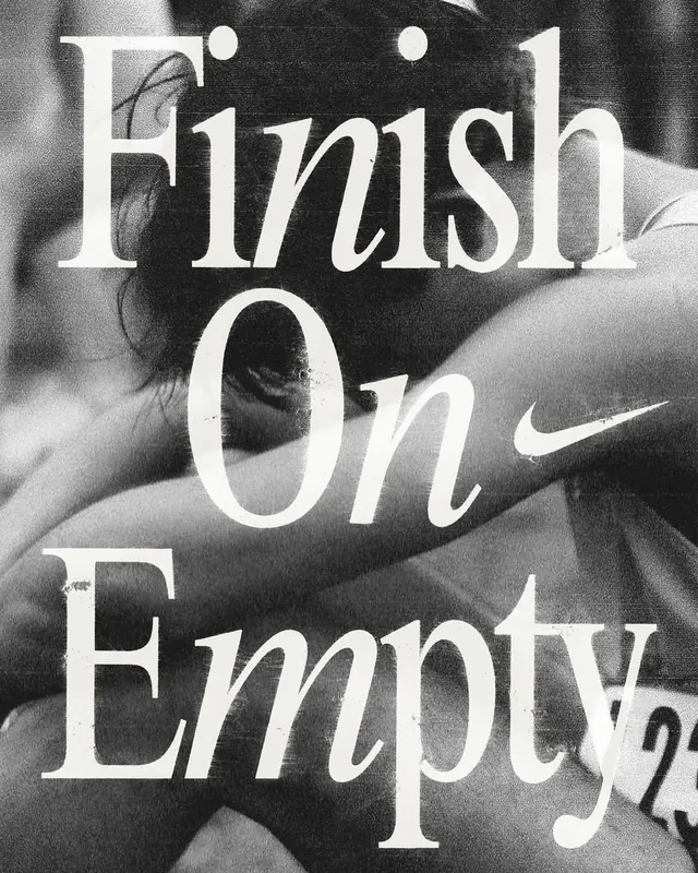 Finish On Empty Typography Layout