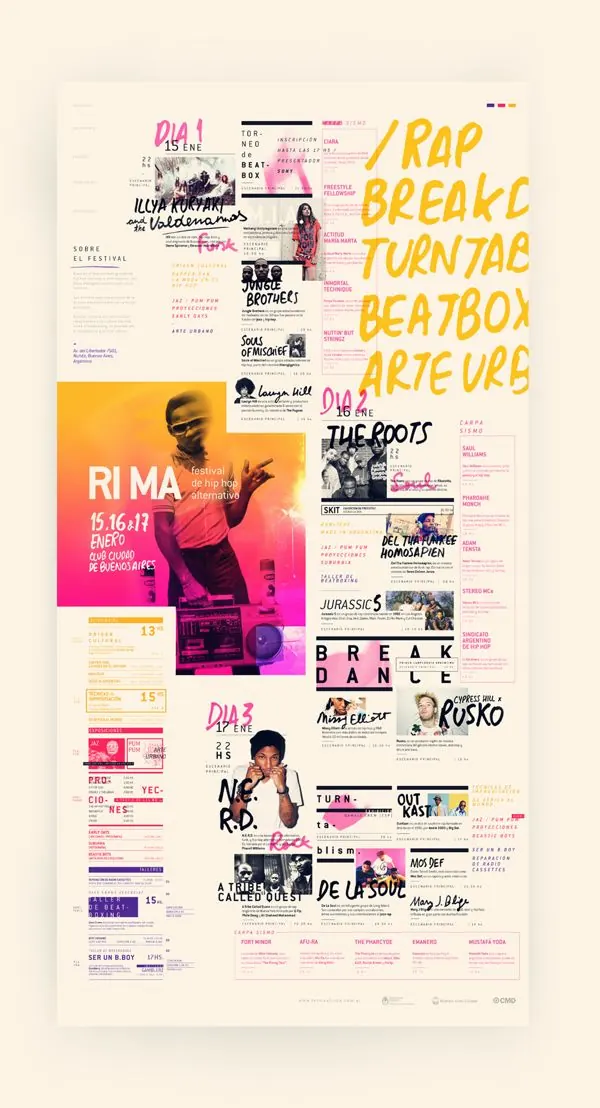 Typography and Layout Collage