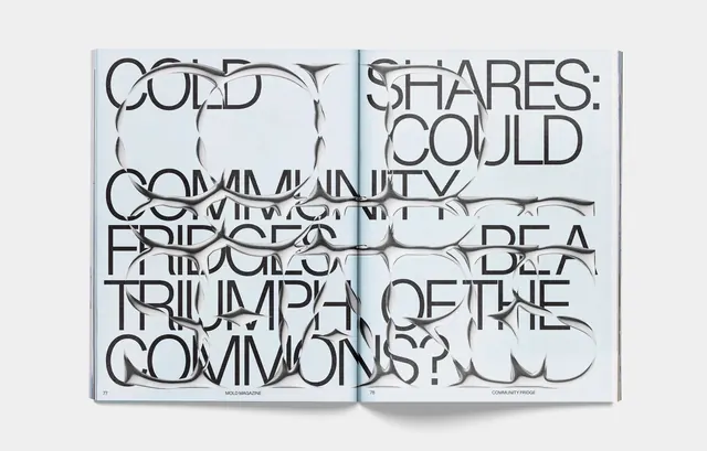 Typography Collage Spread