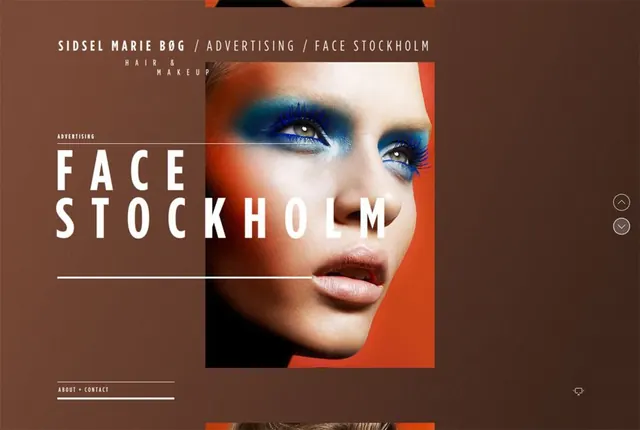 Face Stockholm Advertising Layout