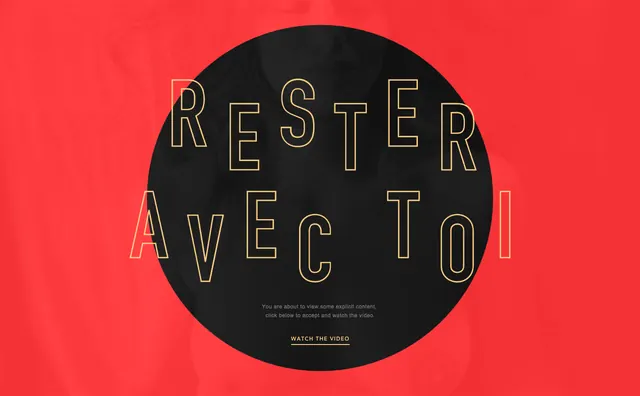 Poster with Circular Graphic and Typography